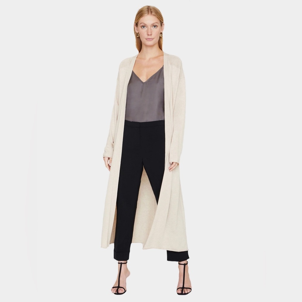 Brochu walker silk cotton cardigan duster nwot